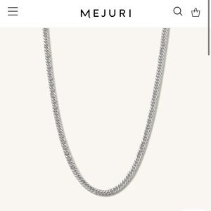 Mejuri curb style chain - silver